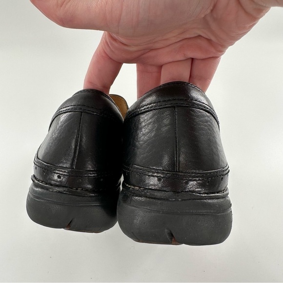 Clarks unstructured womens flats size 10 black leather comfort loafers - Picture 8 of 12